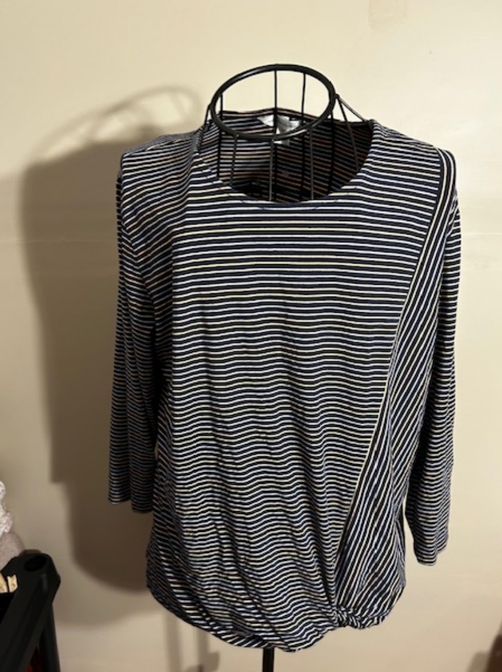 size extra large womens t tee  shirt top casual dress  striped